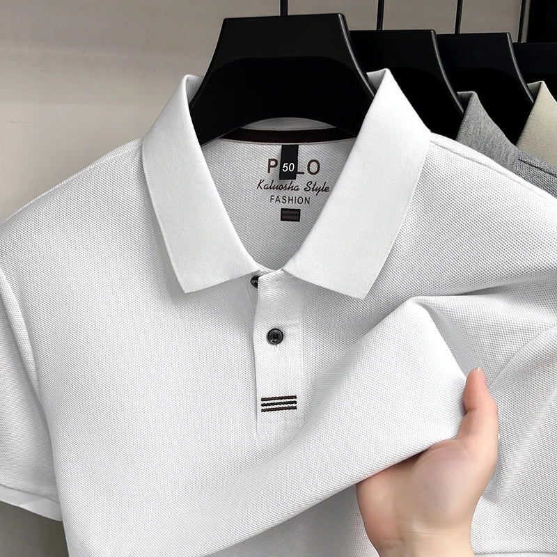 Polo 100% Algodón para Hombre Manga Corta Transpirable