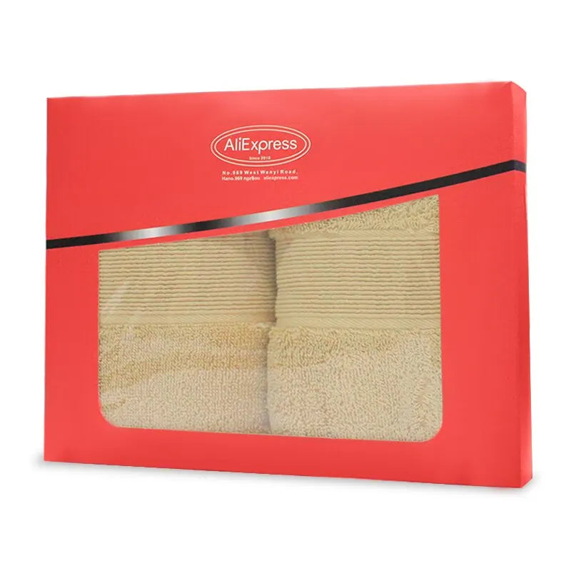 Set 2 Toallas Faciales de Algodón de Alta Absorción