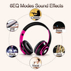 Écouteurs sans fil Bluetooth 5.3 colorés avec lecteur MP3 intégré