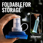 Bouteille d'eau souple pliable en TPU pour le sport