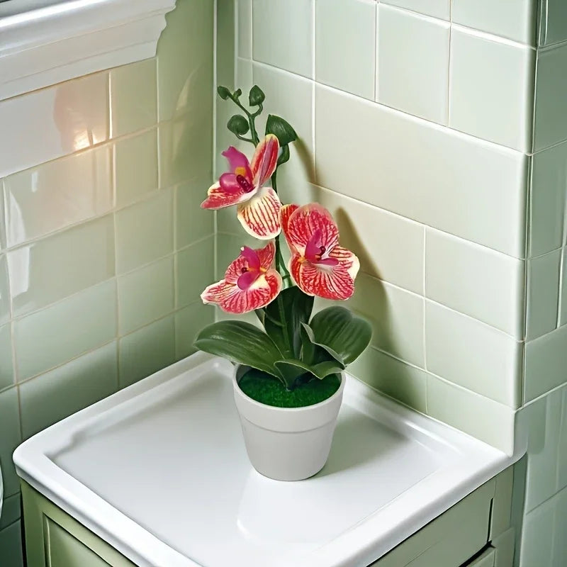 Orquídea Artificial Decoración para Hogar y Oficina