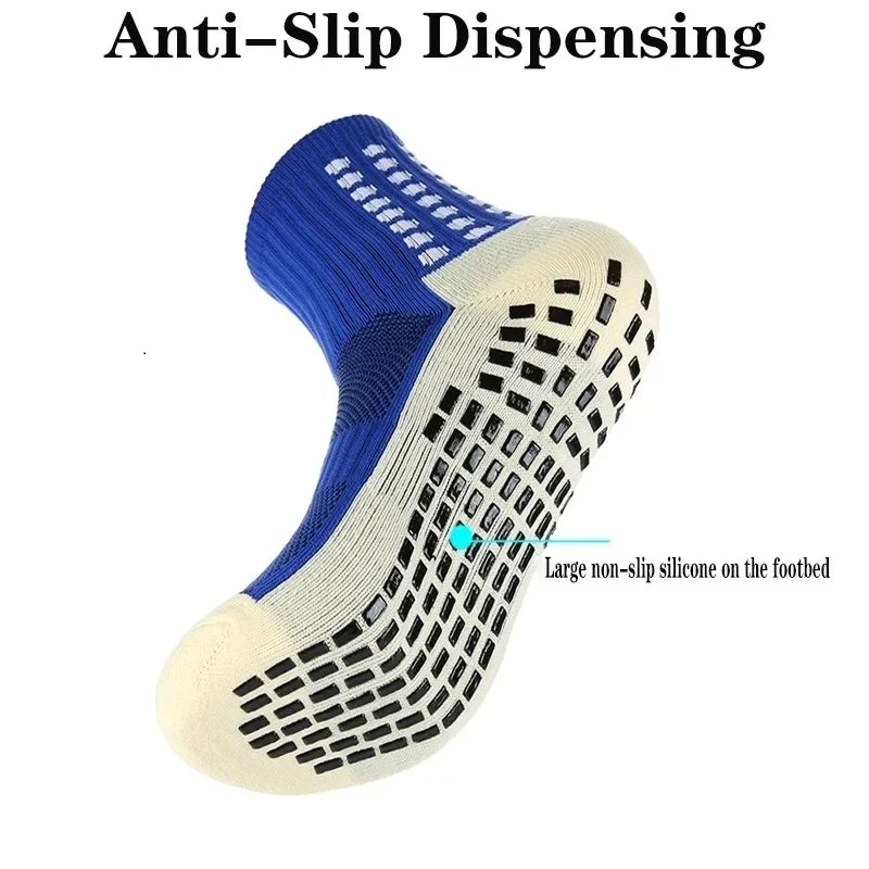 Calcetines Fútbol Antideslizantes con Suela de Silicona
