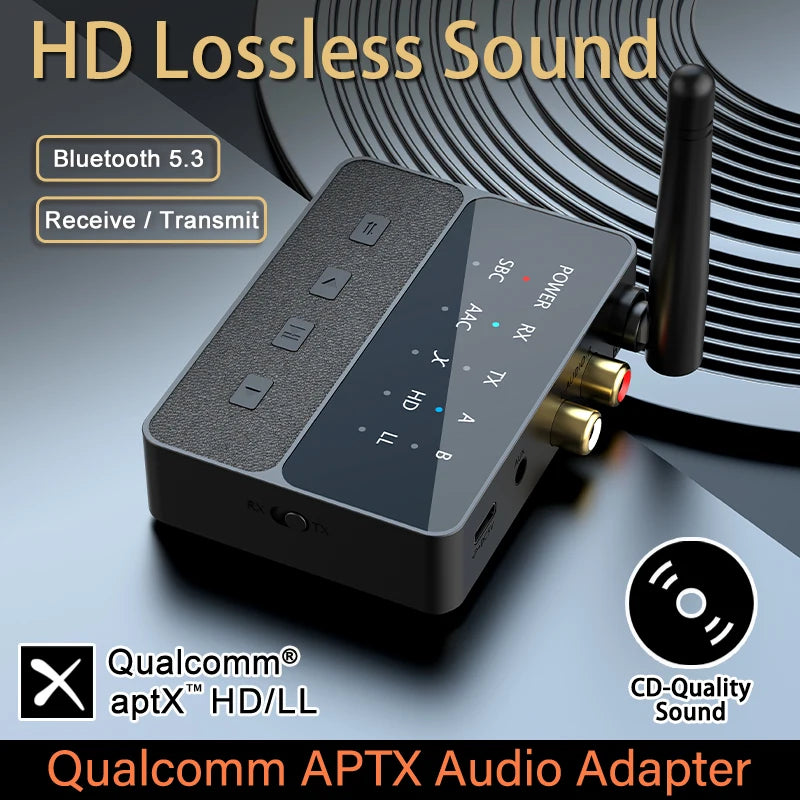 Adaptador Audio Bluetooth 5.3 Receptor Transmisor RCA