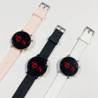 Montre numérique LED Unisexe Sport Décontracté