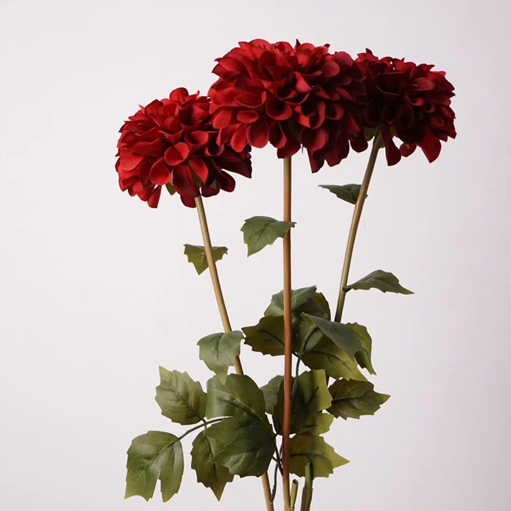 Dahlia and Chrysanthemum Artificial 57cm Silk Bouquet Weddings / Home