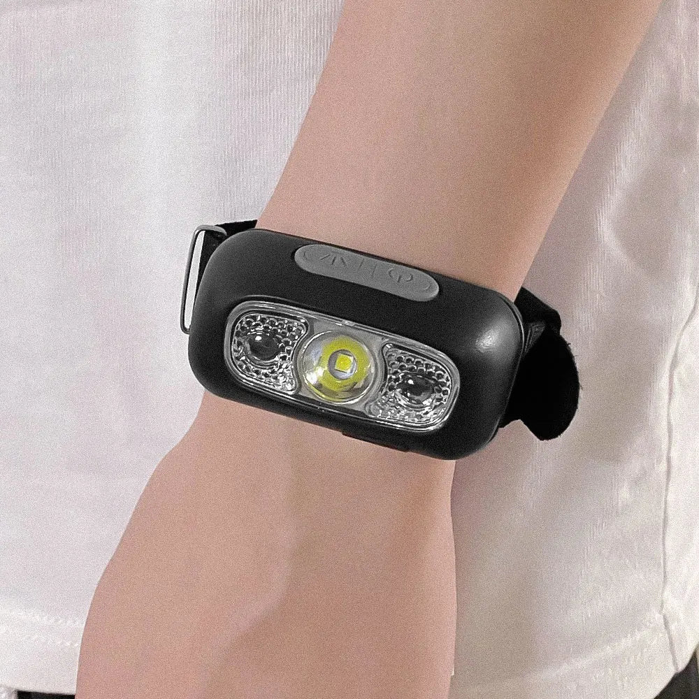 Lámpara Portátil LED de Muñeca con Sensor Ciclismo, Running, Camping