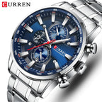 Montre Homme Quartz CURREN Luxe Chronographe Sport Étanche
