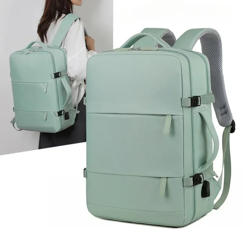 Mochila Multifuncional Impermeable Compartimento Zapatos