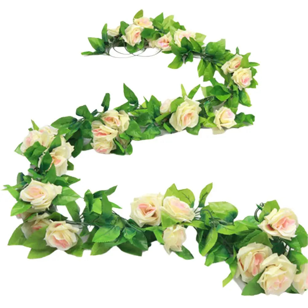 Guirnalda de Rosas Artificiales 230cm Decoración Bodas