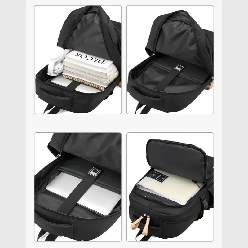 Mochila Gran Capacidad Laptop Negocios Correas Ajustables