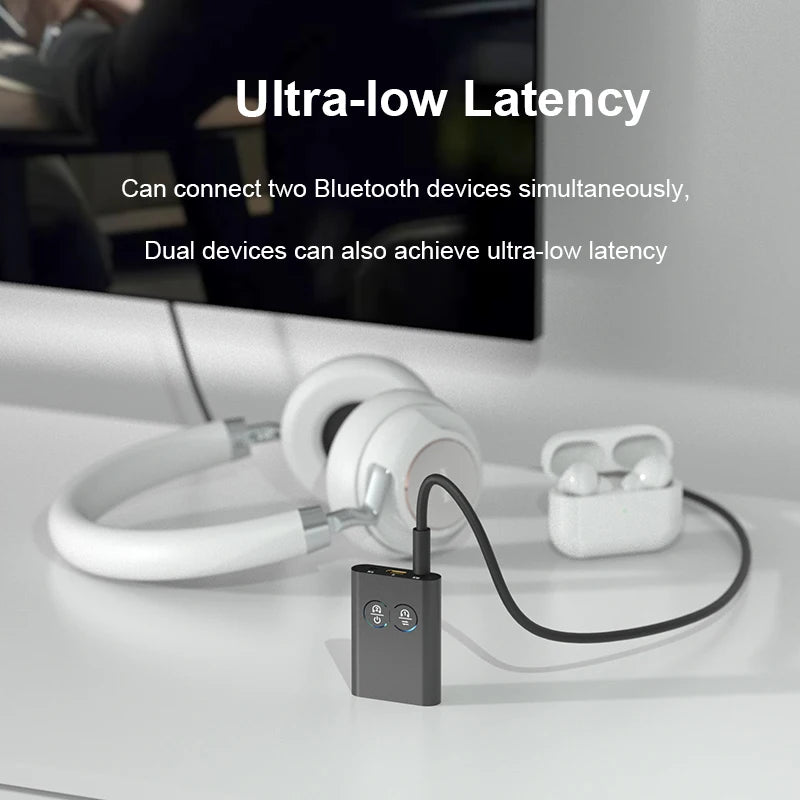 Adaptador Audio Bluetooth 5.3 QCC3040 Receptor Transmisor