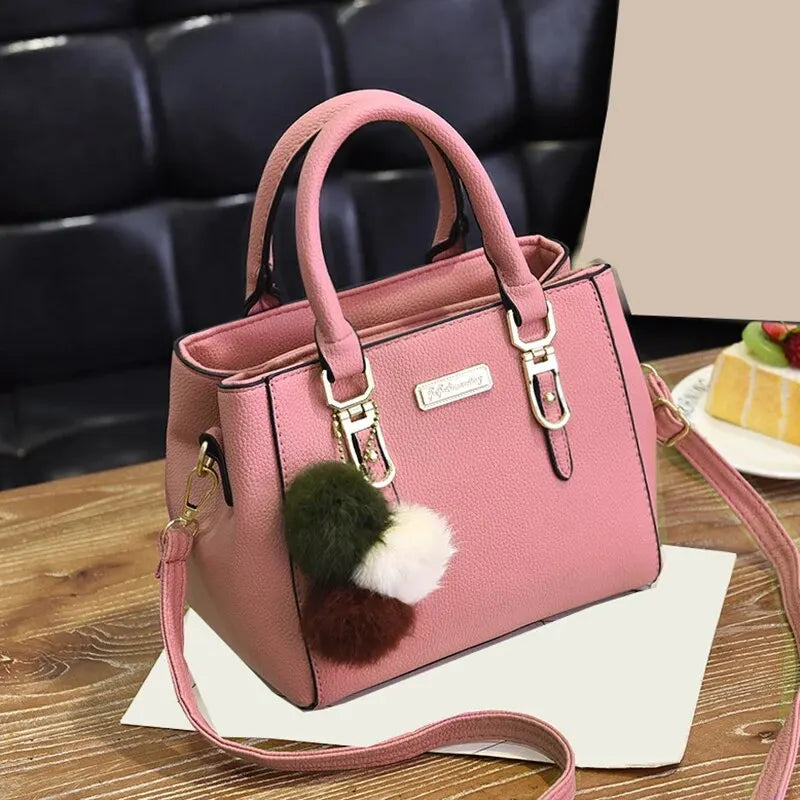 Bolso Cubo de Cuero PU Mujer Vintage Color Sólido