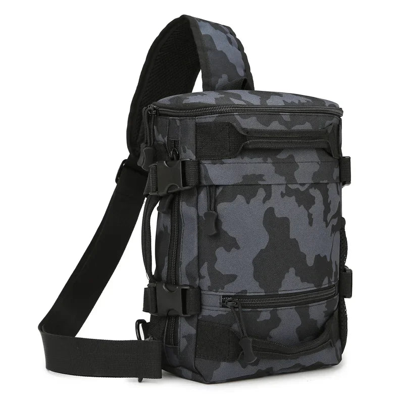Bolsa Táctica de Pecho para Hombre Senderismo y Exteriores