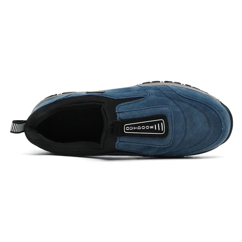 Zapatos de Senderismo Antideslizantes de Cuero para Hombre