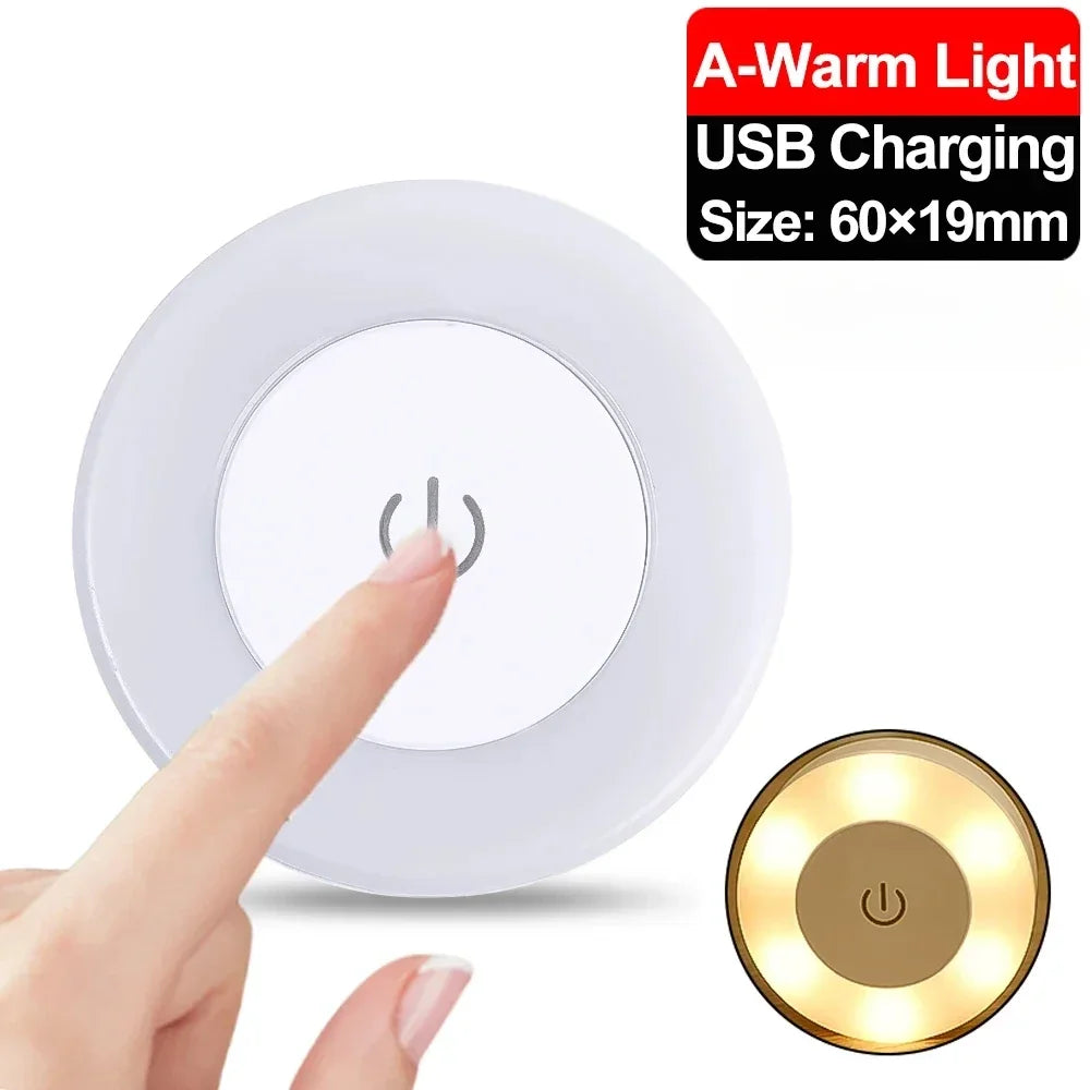 Luz Nocturna LED Portátil Recargable por USB