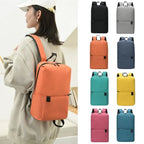 Mochila Pequeña Impermeable Color Sólido Multibolsillos