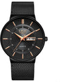 Montre LIGE LG9949 2026 pour homme en acier inoxydable / Décontractée et sportive