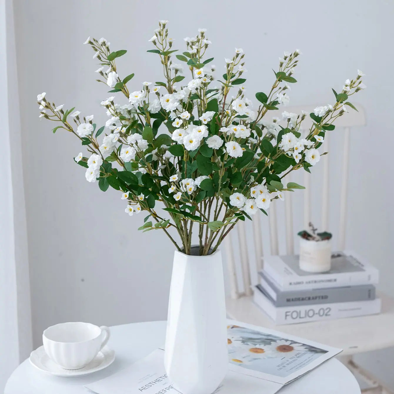 Flores Artificiales de Margarita Hogar /Bodas /Fiestas