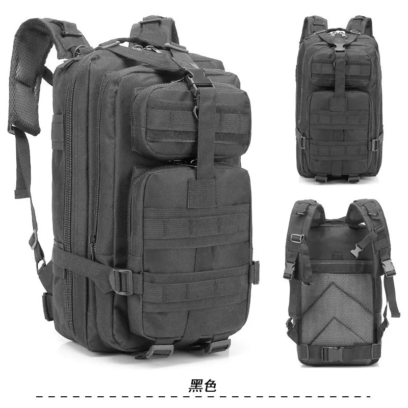 Mochila Estilo Militar 30L Impermeable Oxford Camping Senderismo