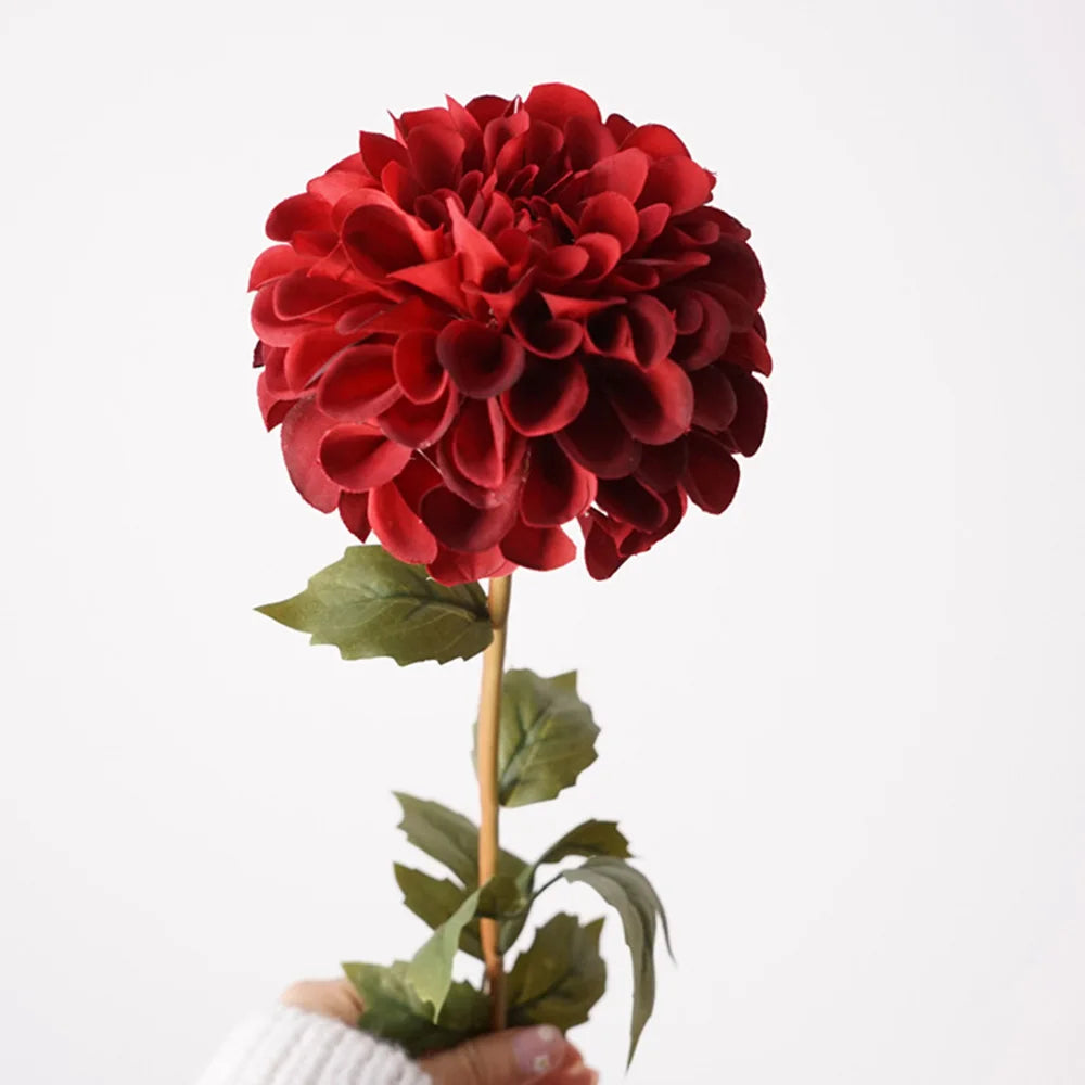 Dalia y Crisantemo Artificial 57cm Ramo de Seda Bodas /Hogar