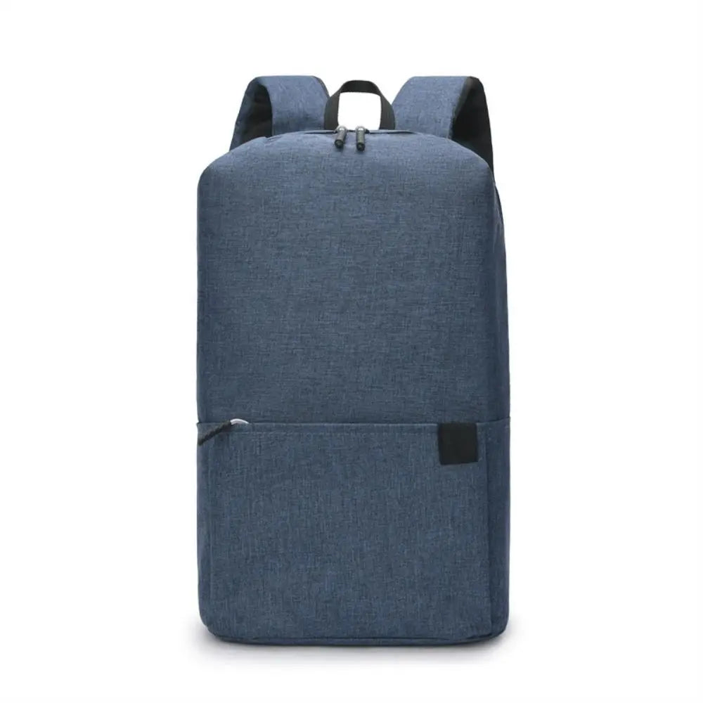 Mochila Pequeña Impermeable Color Sólido Multibolsillos