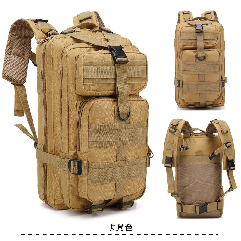 Mochila Estilo Militar 30L Impermeable Oxford Camping Senderismo