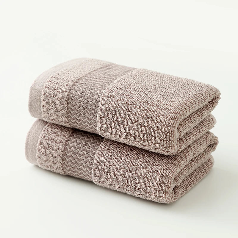 Set 2 Toallas de Algodón Puro Suaves Absorbentes