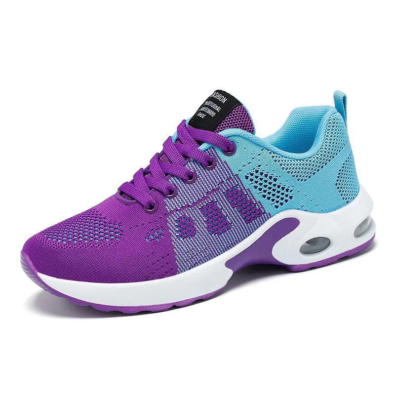 Tenis Casuales Para Mujer Malla Transpirable con Cordones