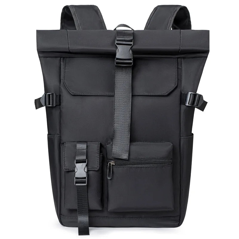 Mochila Roll-Top Unisex Casual Minimalista