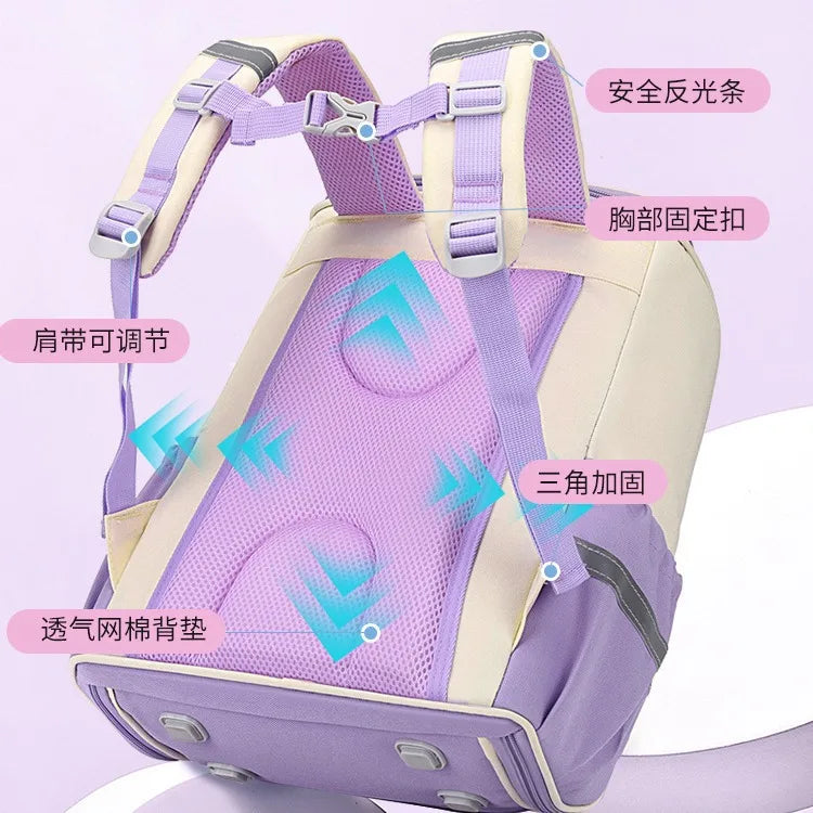 Mochila Escolar Para Niñas Impermeable Gran Capacidad