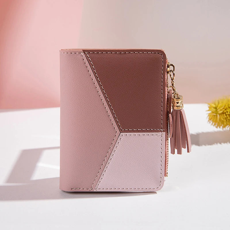 Billetera de Cuero PU para Mujer con Porta Tarjetas y Monedero