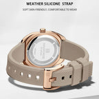 Reloj de Cuarzo NAVIFORCE NF5061 Para Mujer con Esfera Poligonal, Correa de Silicona