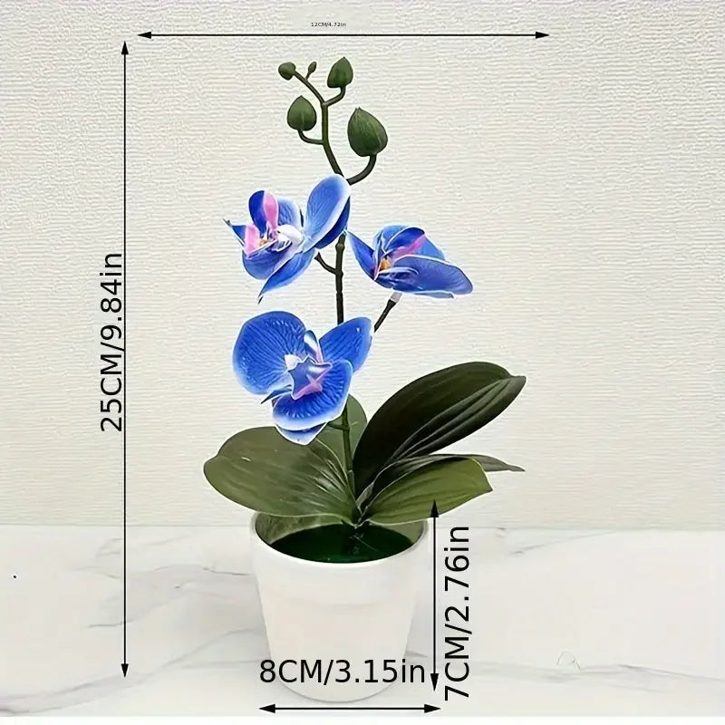 Orquídea Artificial Decoración para Hogar y Oficina