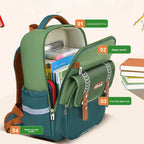 Sac à dos scolaire orthopédique imperméable pour filles et garçons