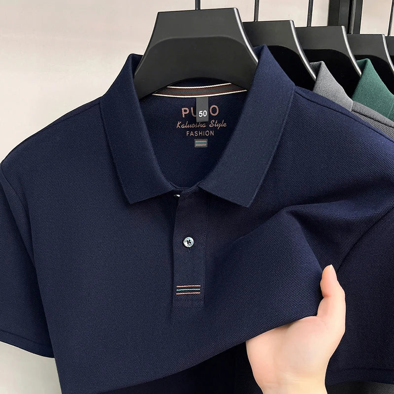 Polo 100% Algodón para Hombre Manga Corta Transpirable