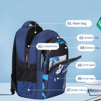 Mochila Escolar Impermeable de Astronauta Para Niños
