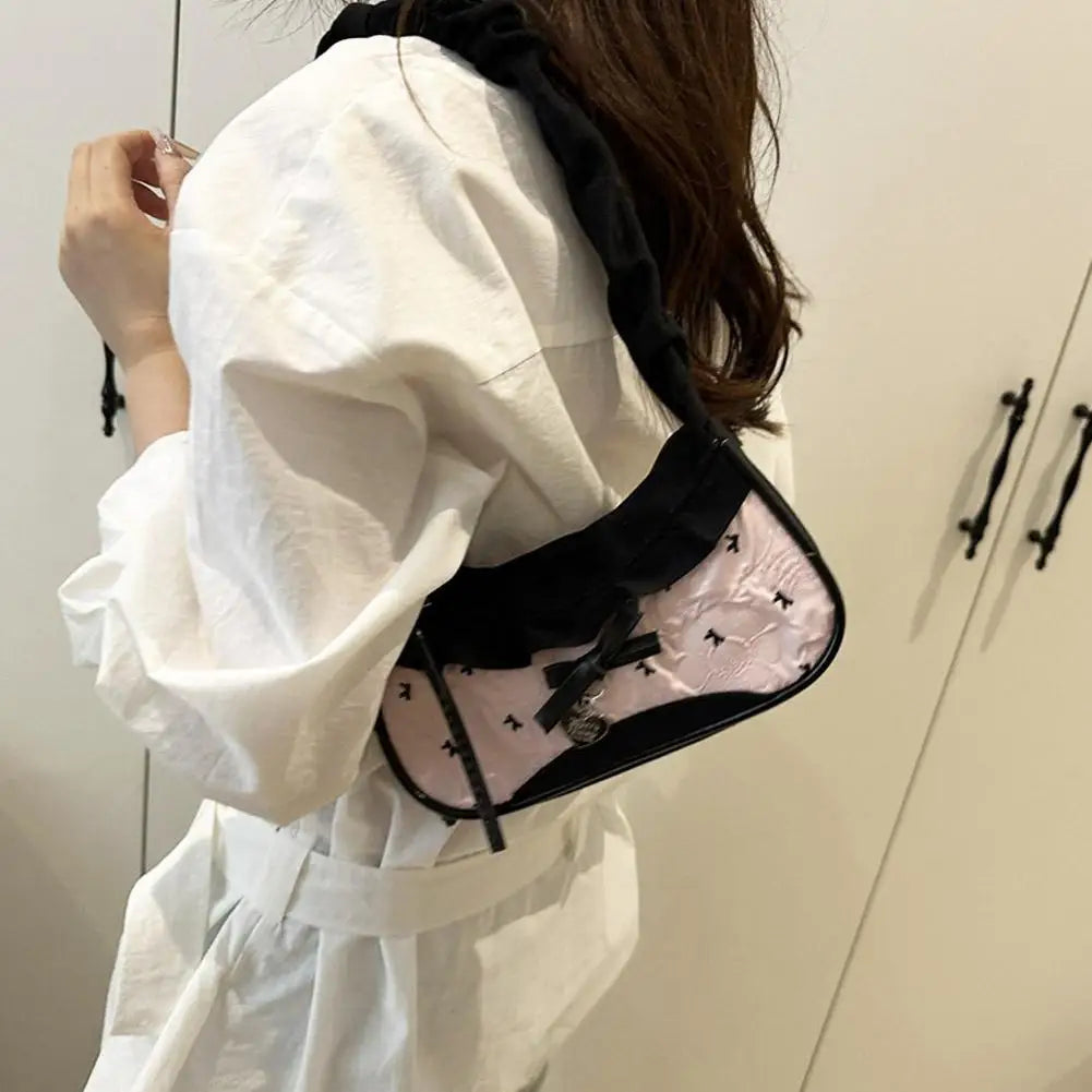 Bolso de Hombro Mujer Cinta de Encaje Escolar