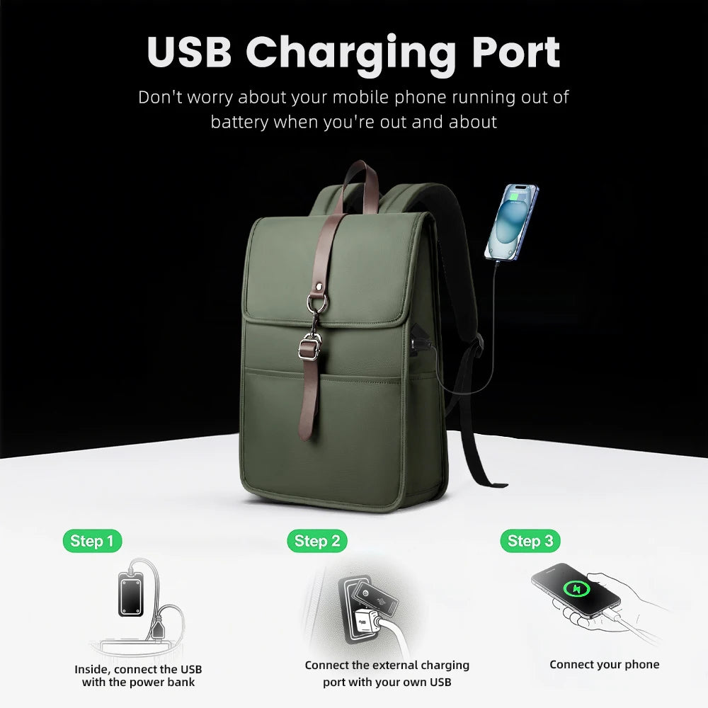Mochila Heroic Knight Antirrobo Puerto USB Negocios y Escuela