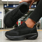 Chaussures de sport pour femme à bout large en maille respirante