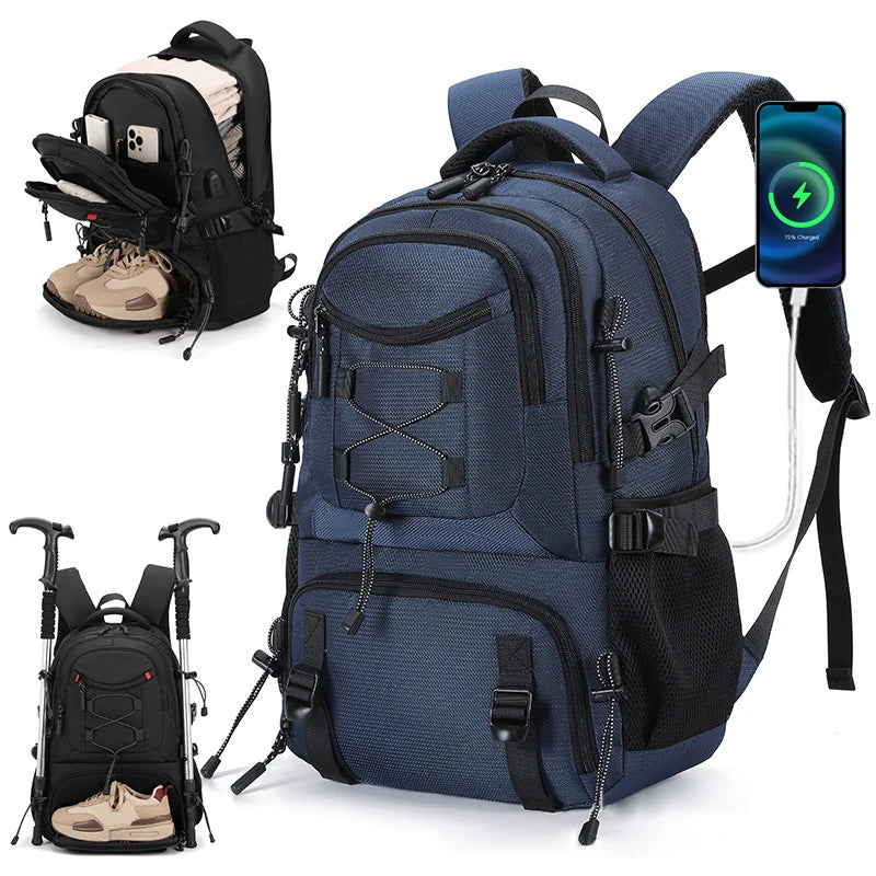 Mochila con Puerto USB Ligera Senderismo /Camping