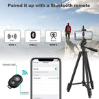 Trépied Portable Léger pour Téléphone avec Télécommande