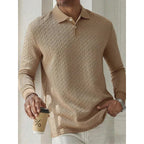 Polo Homme Manches Longues Haute Qualité Décontracté / Affaires