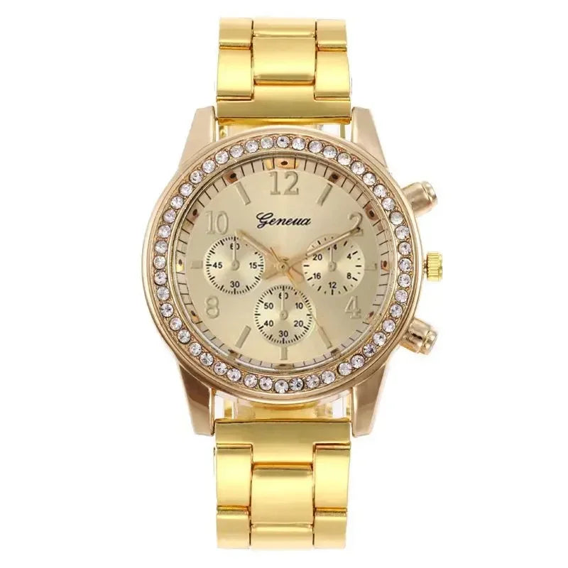 Reloj Mujer New Fashion Luxury Rose
