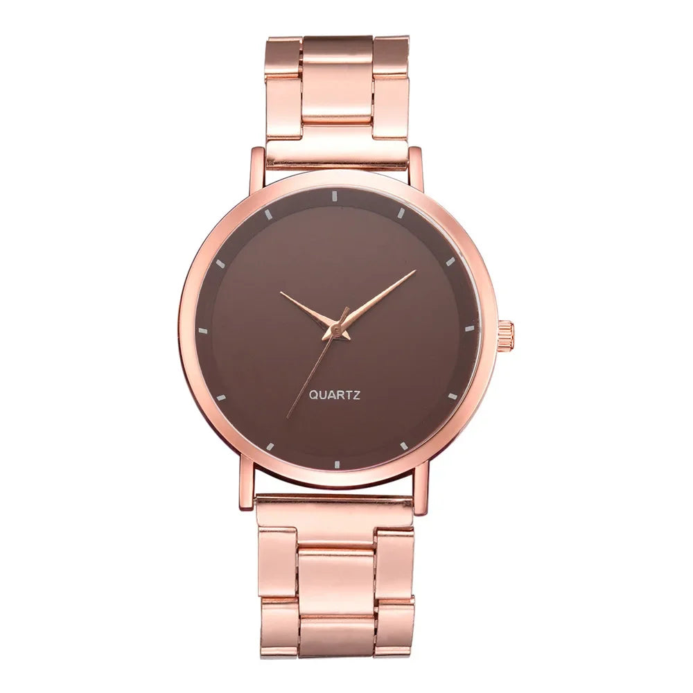 Reloj de Lujo Oro Rosa de Moda para Mujer