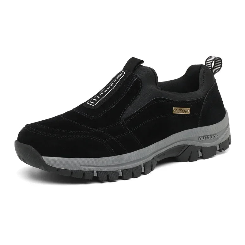 Zapatos de Senderismo Antideslizantes de Cuero para Hombre