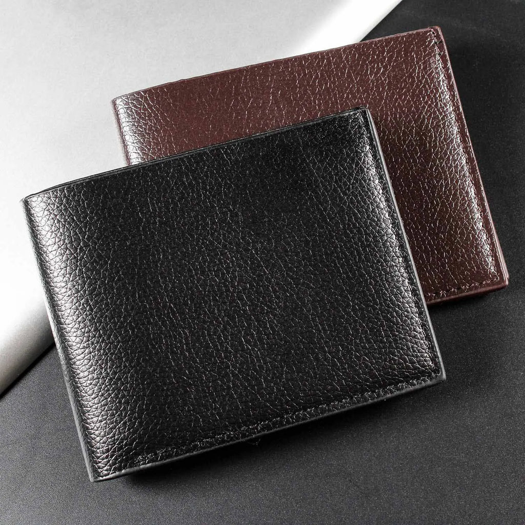 Billetera Delgada de Cuero PU Para Hombre con Porta Tarjetas