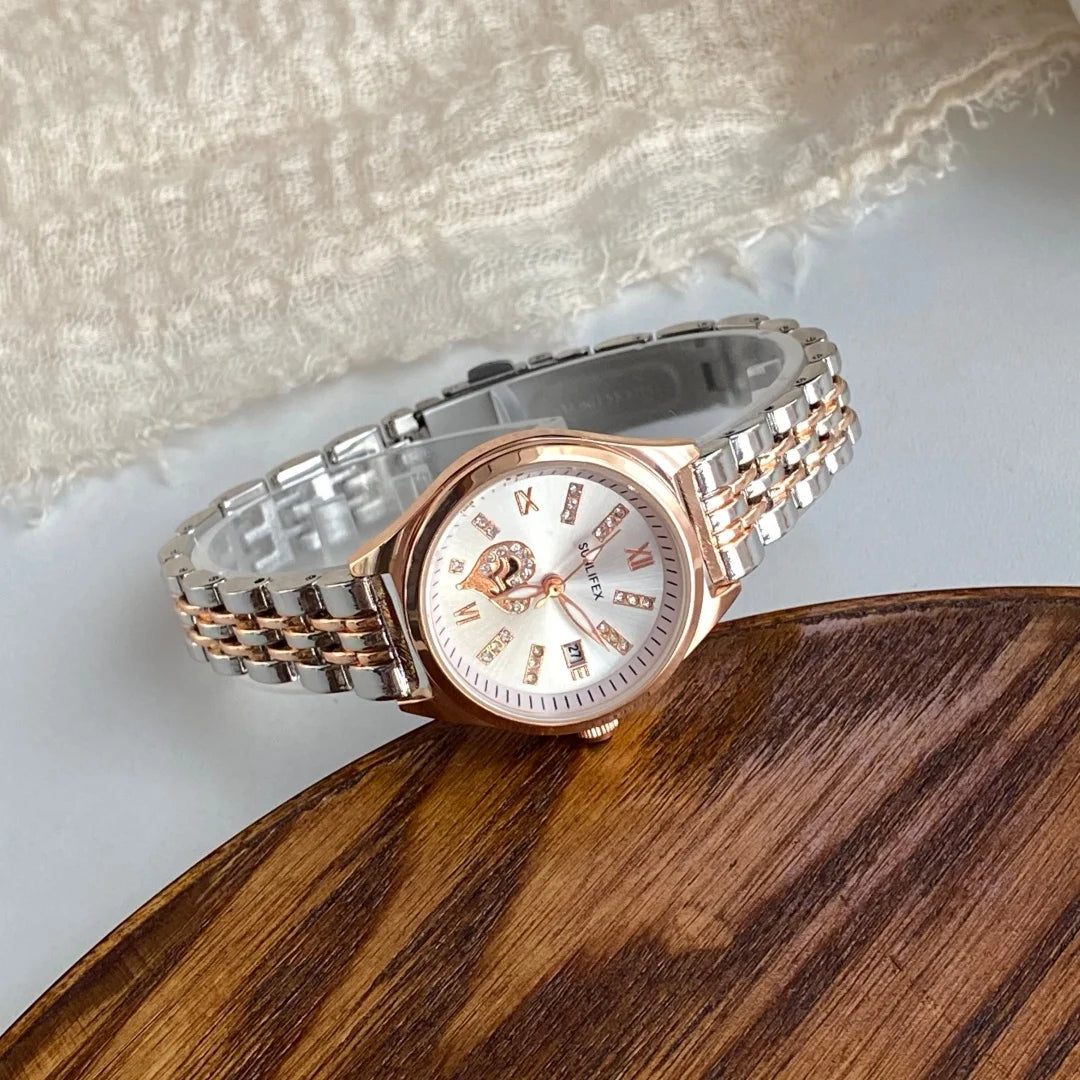 Reloj de Lujo Para Mujer Dial Rose Gold
