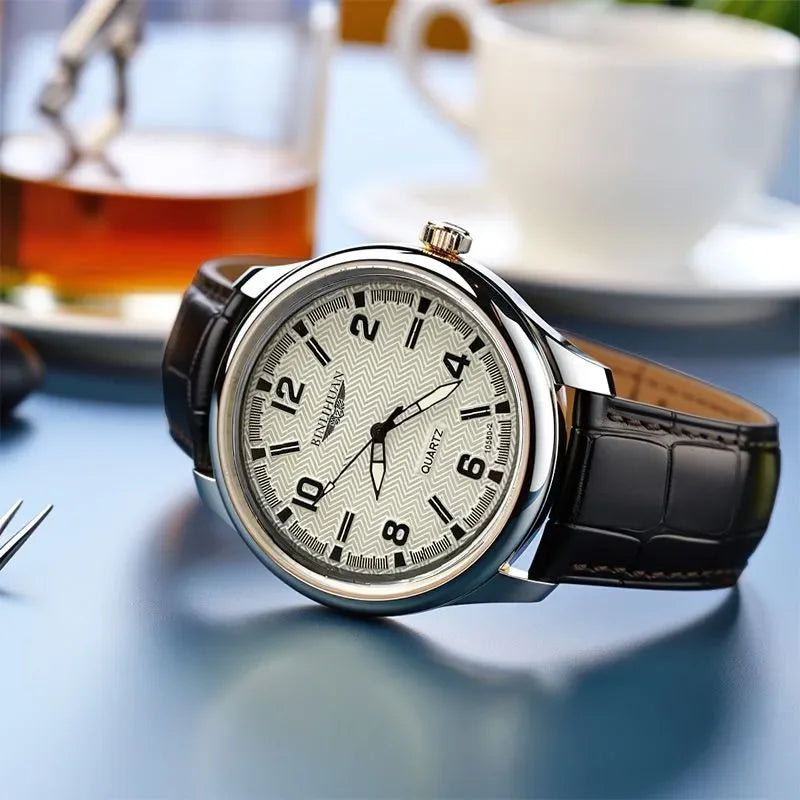 Reloj de Cuarzo Para Hombre WLISTH Estilo Ejecutivo con Caja