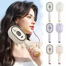 Peine Masajeador Eléctrico para Cabello con Spray