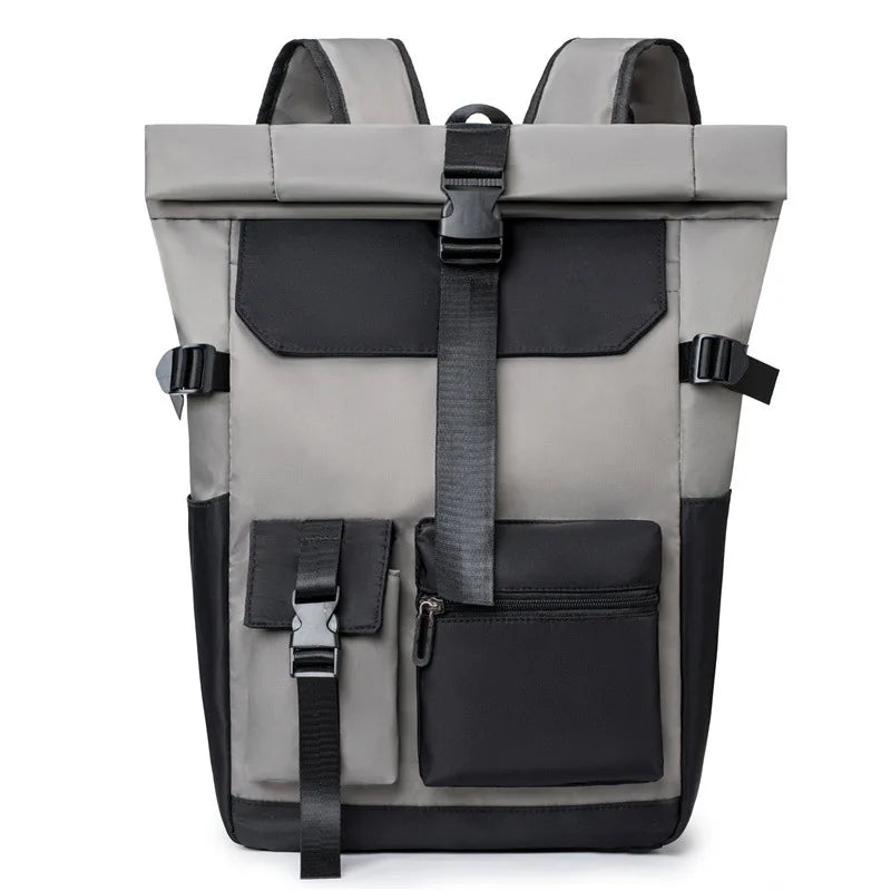 Mochila Roll-Top Unisex Casual Minimalista